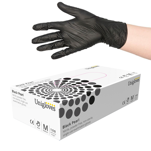 Uniglove Black Pearl Nitrile Gloves