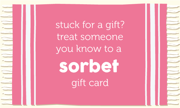 Sorbet Towels Gift Guide Gift Card