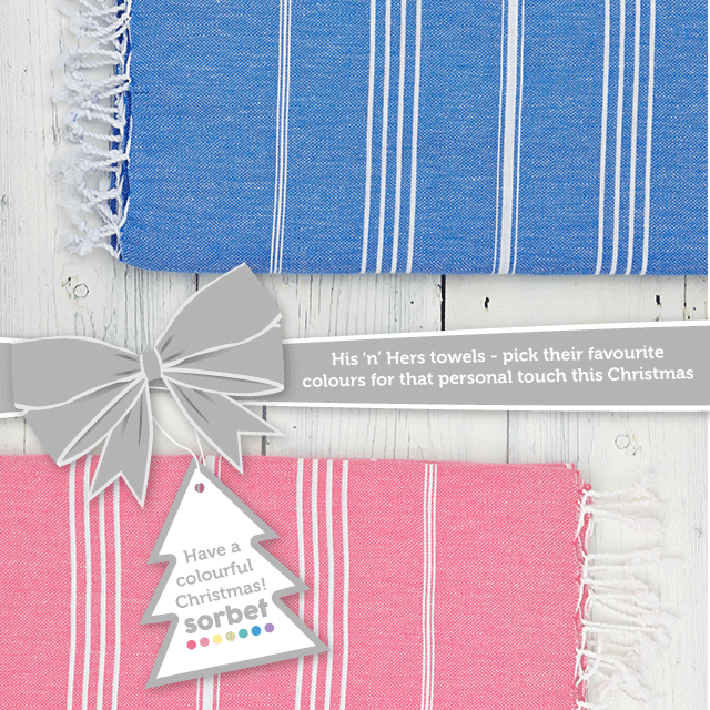 Sorbet Towels Gift Guide His n Hers Towels