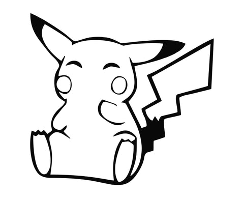 Pokemon - Pikachu v3 Die Cut Vinyl Decal Sticker– Decals City