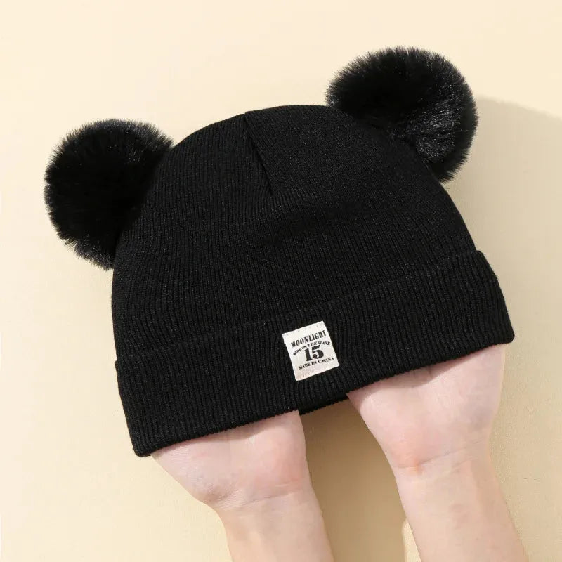 Knitted Wool Hat with Ears for Babies - Mimoslife Store