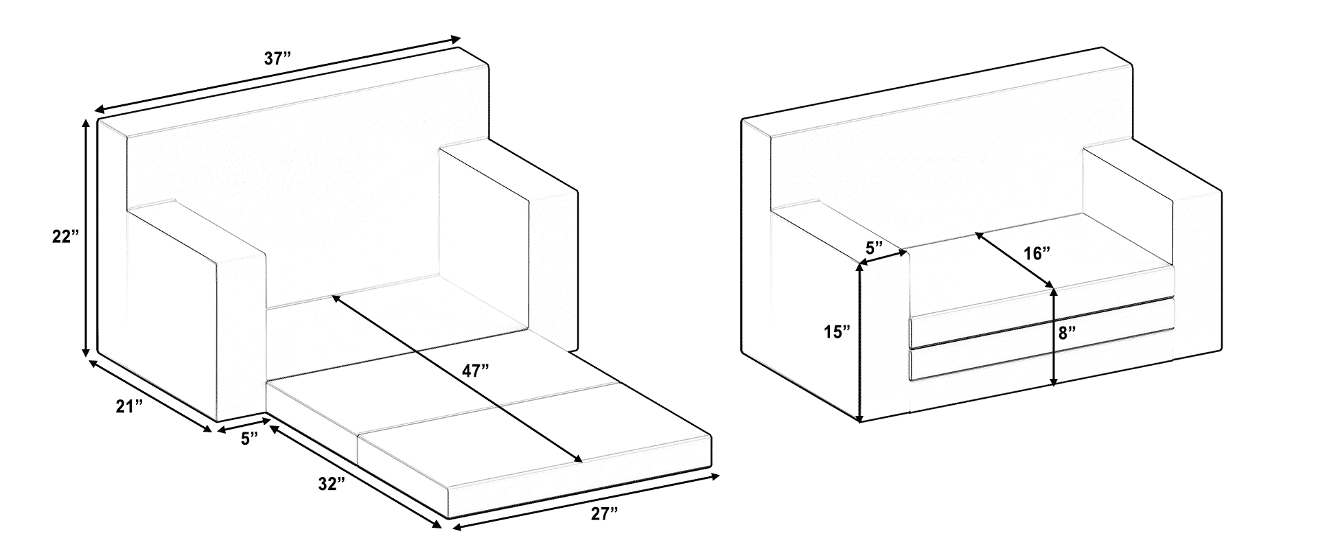 Play Chair measurements 