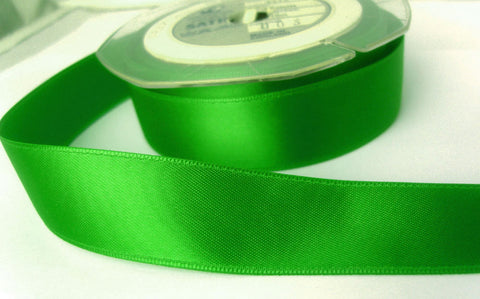 green satin ribbon