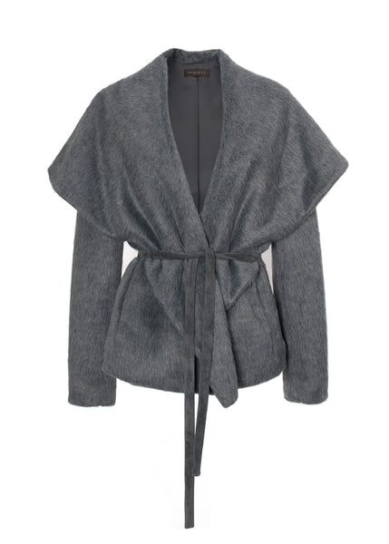 Wide Collar Wrap Jacket | Hensely