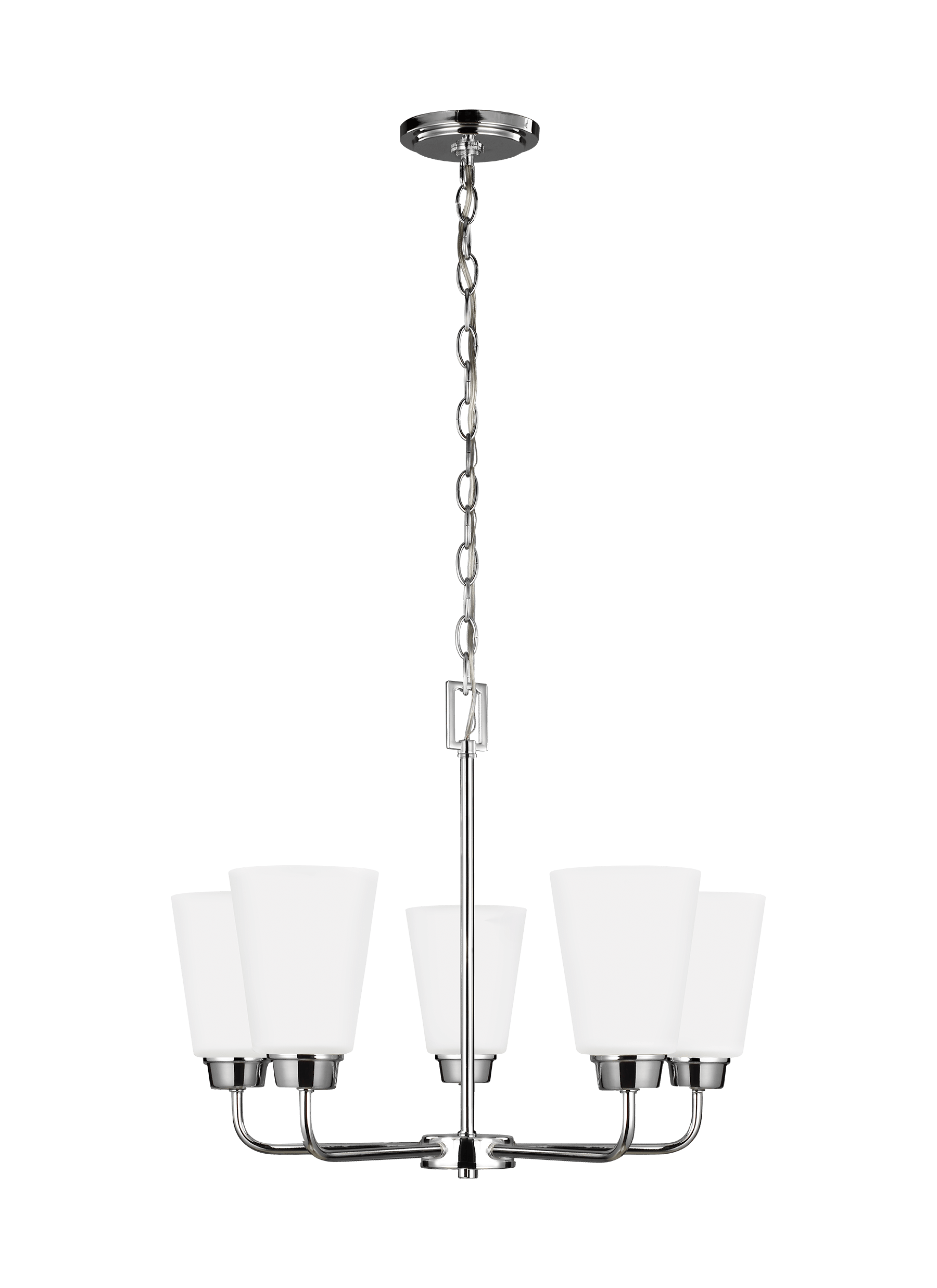 Kerrville Five Light LED Chandelier - Chrome