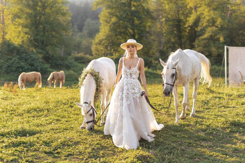 Laura fit and flare lace wedding dress - Dream Dresses by PMN