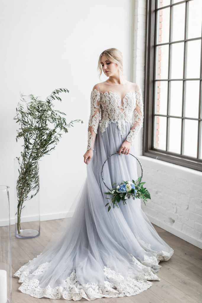 Haute Couture Blue Wedding Gown (#Alsatia) Dream Dresses by PMN