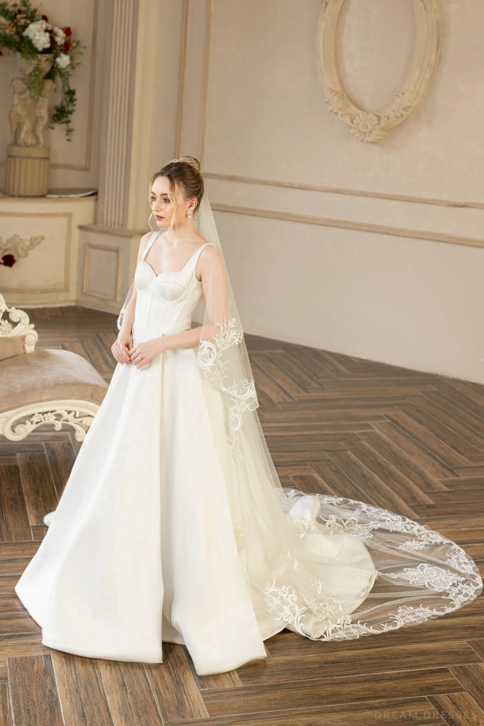 Two Layers Bridal Veil (#LENA) Dream Dresses by PMN