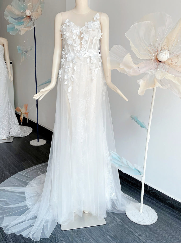 Custom made wedding dress