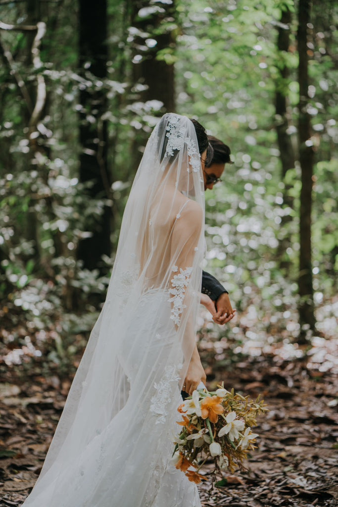 Mermaid Wedding Dress with Floral Lace (#AMANDA) Dream Dresses by PMN