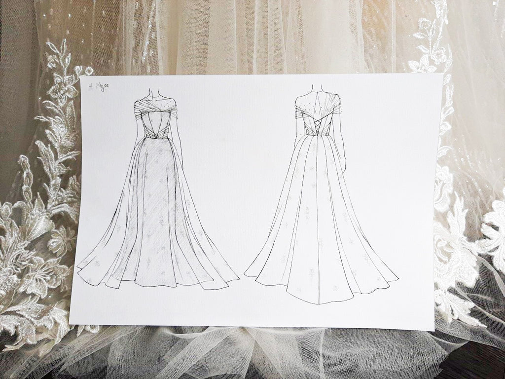 Custom a-line wedding dress Dream Dresses by PMN