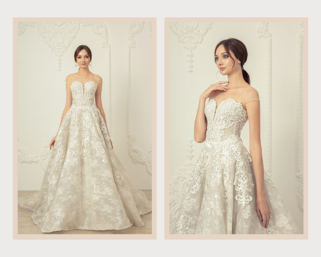 Emily A-line lace wedding dress - Dream Dresses by PMN