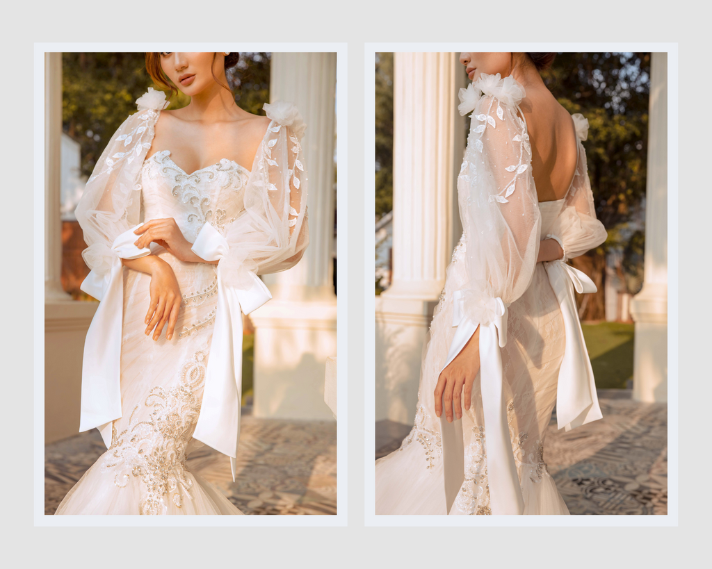Marsia detachable sleeves - Dream Dresses by PMN