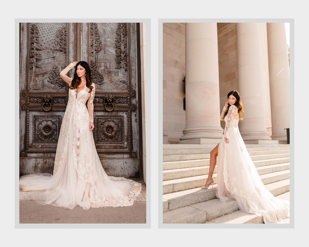 Brisa bridal jacket cape - Dream Dresses by PMN