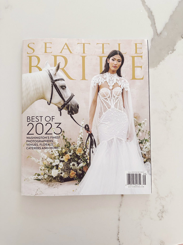 GORGEOUS SEATTLE BRIDE MAGAZINE FEATURE Dream Dresses by PMN