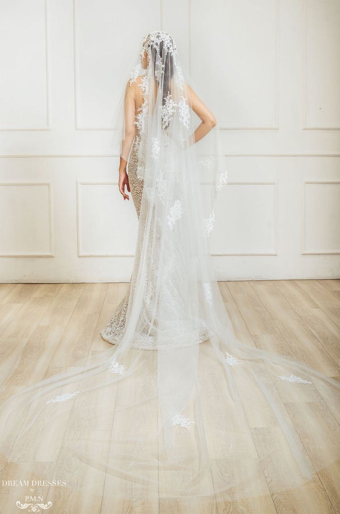 Meliza cathedral length veil - Dream Dresses by PMN