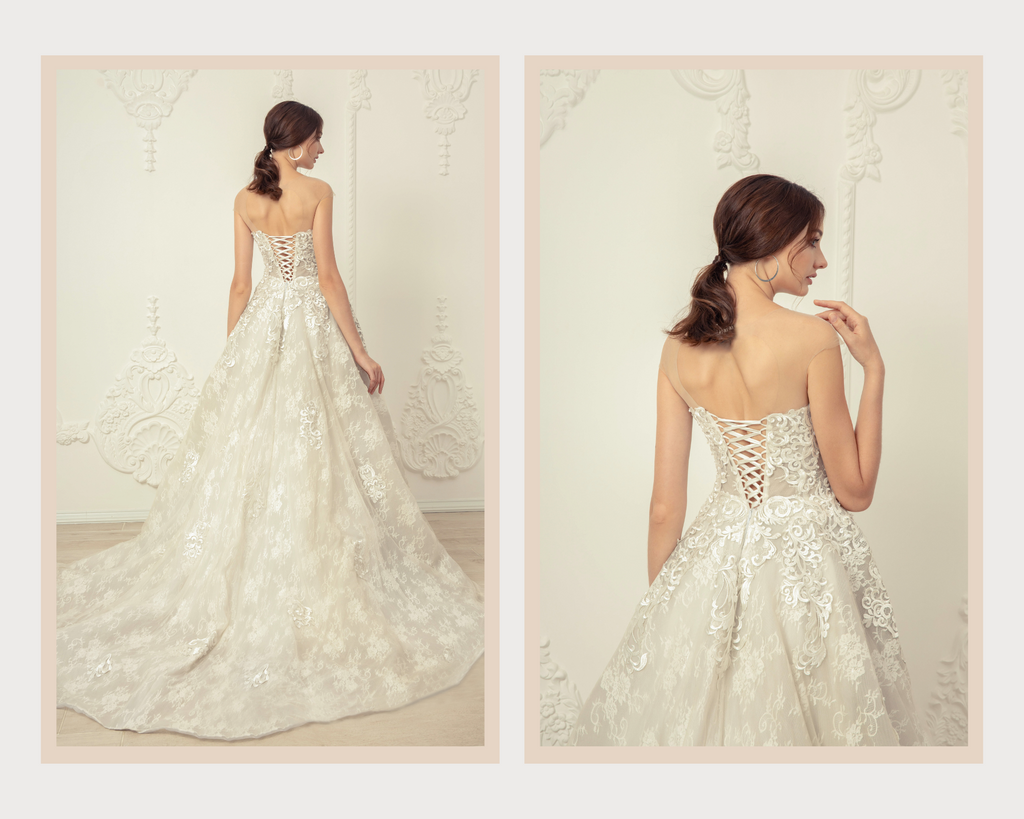 Emily lace a-line wedding dress - Dream Dresses by PMN