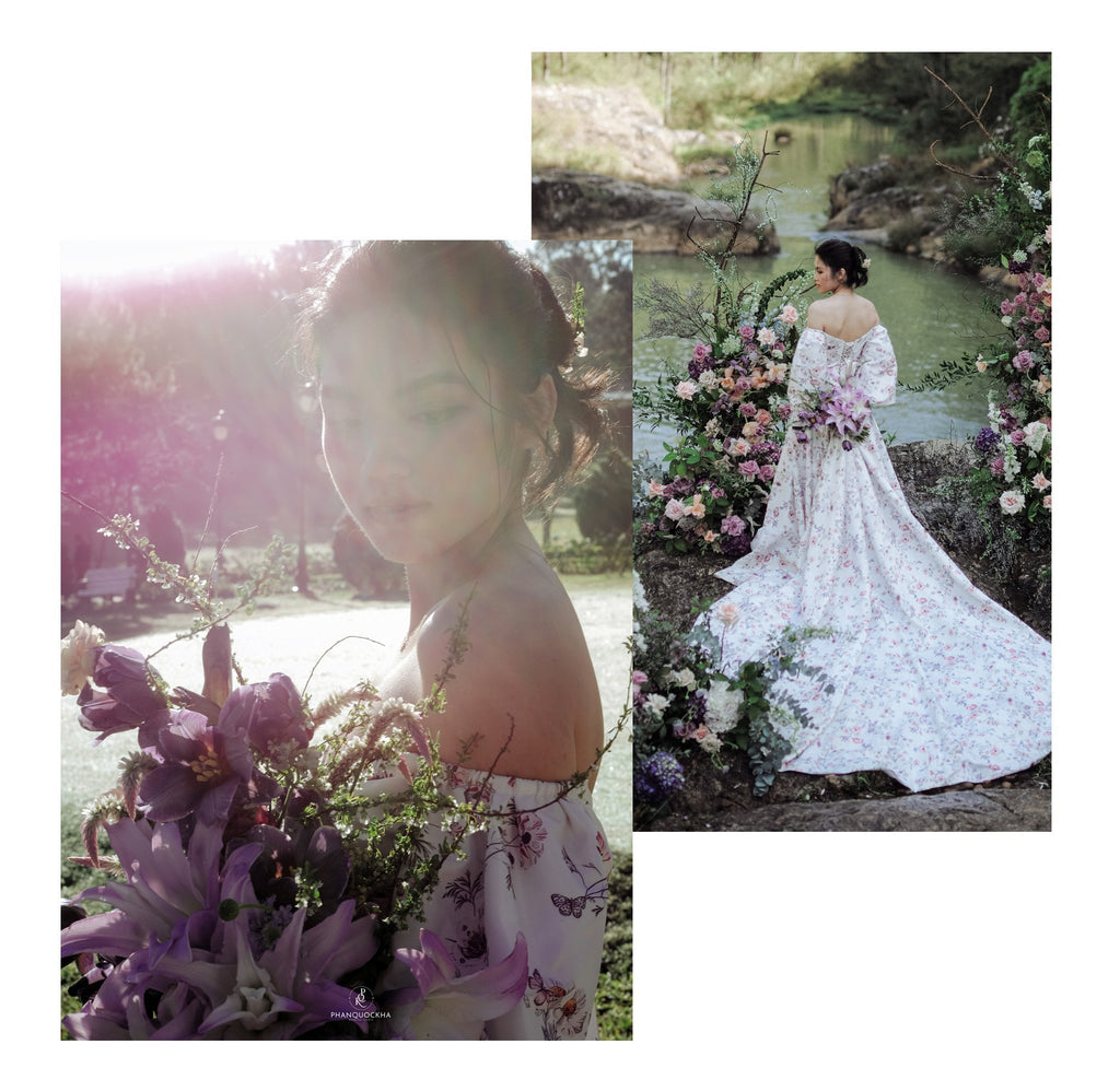 A BLOOMING LOVE STORY: KHUE'S BESPOKE NATURE-INSPIRED BRIDAL GOWN Dream Dresses by PMN