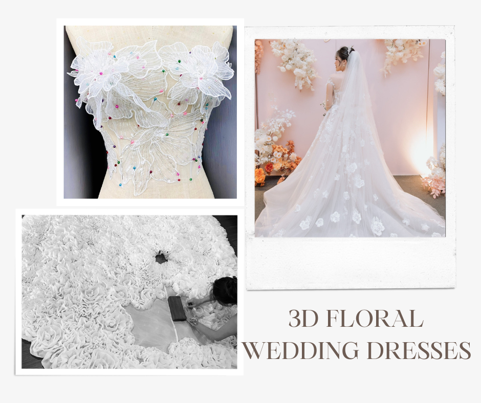 EMBRACE ELEGANCE WITH 3D FLORAL WEDDING DRESSES