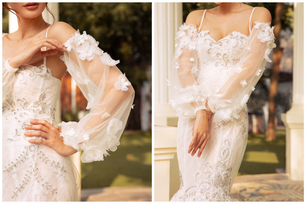 Bellissa bridal sleeves - Dream Dresses by PMN