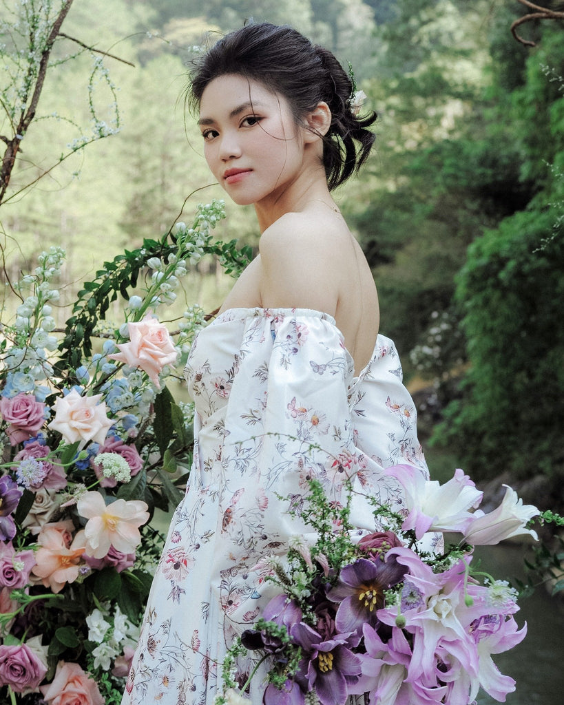 A BLOOMING LOVE STORY: KHUE'S BESPOKE NATURE-INSPIRED BRIDAL GOWN Dream Dresses by PMN