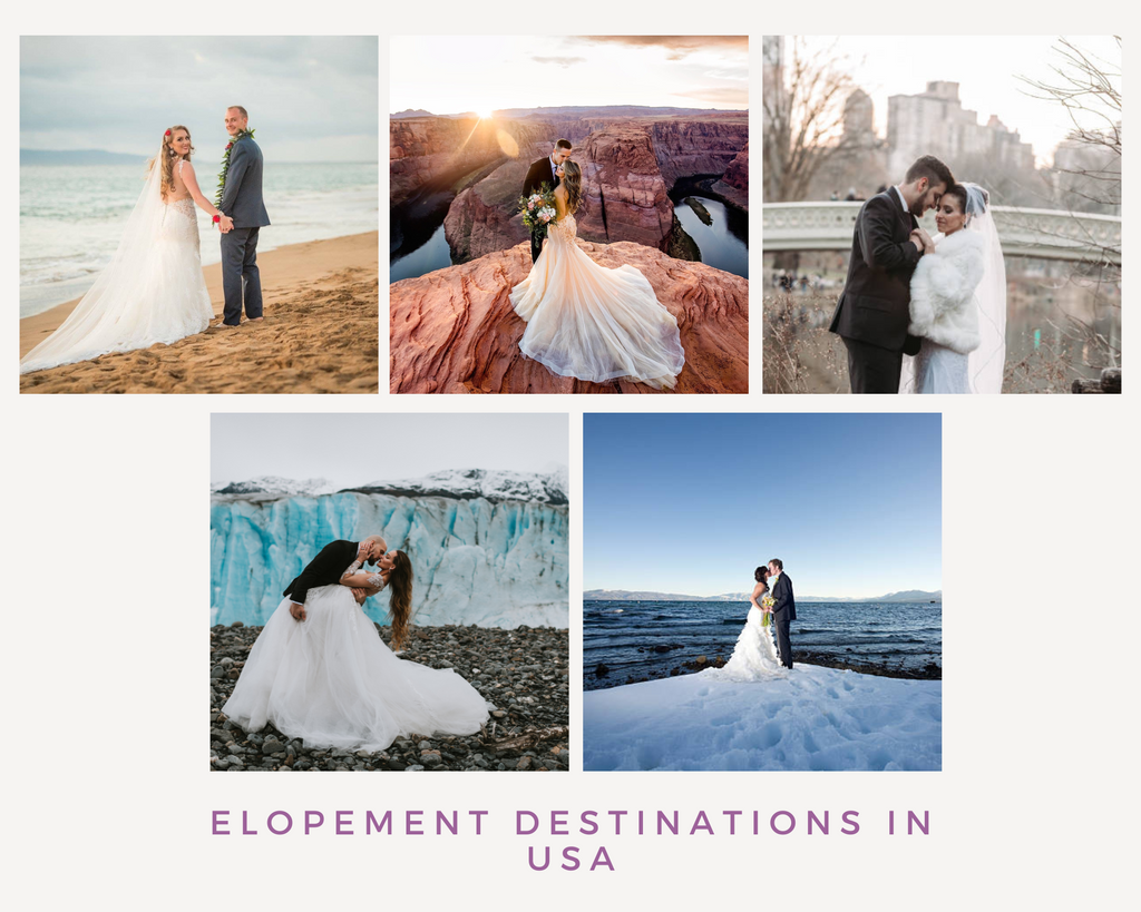 Best destinations for eloping in the US - Dream Dresses by PMN