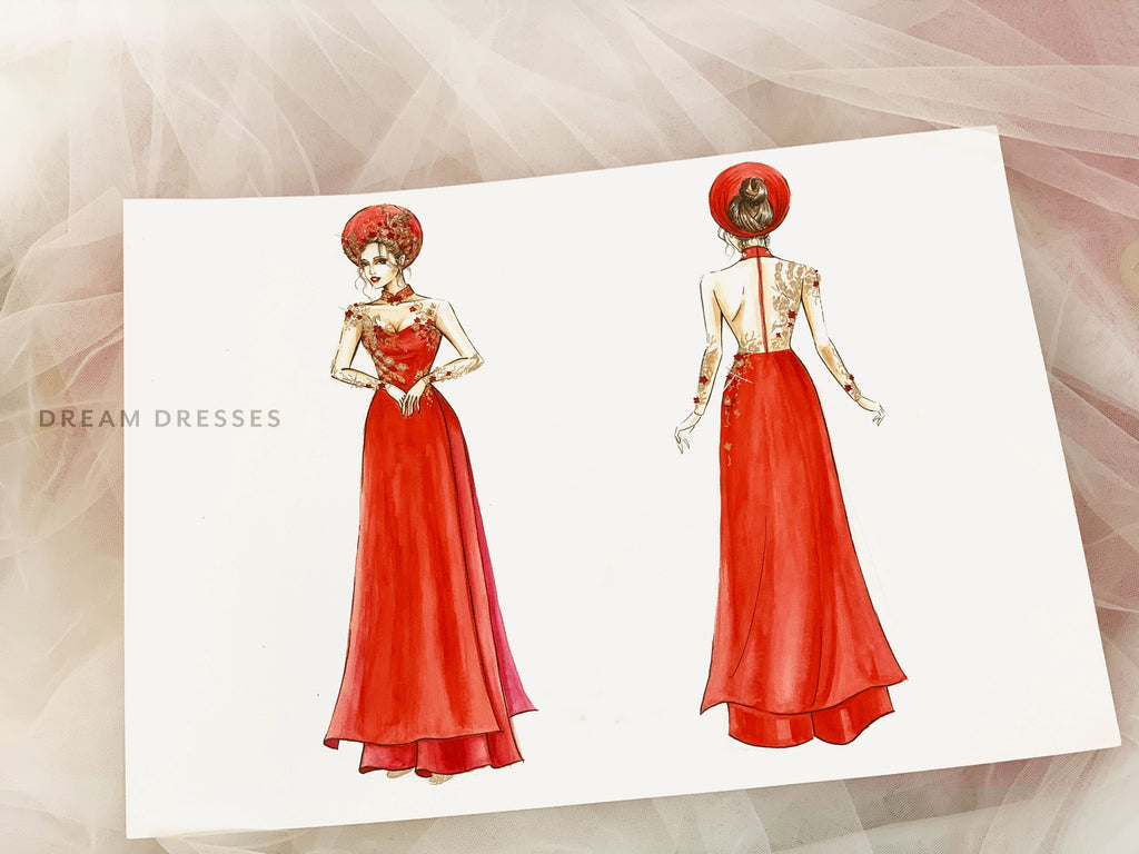 Bridal Ao Dai-Dream Dresses by PMN