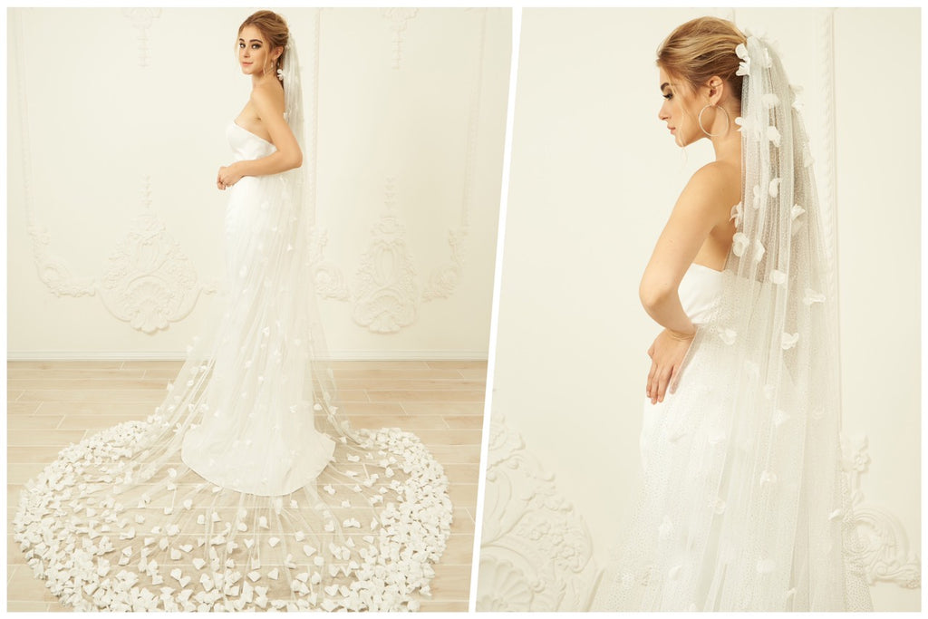 Enrica floral veil - Dream Dresses by PMN