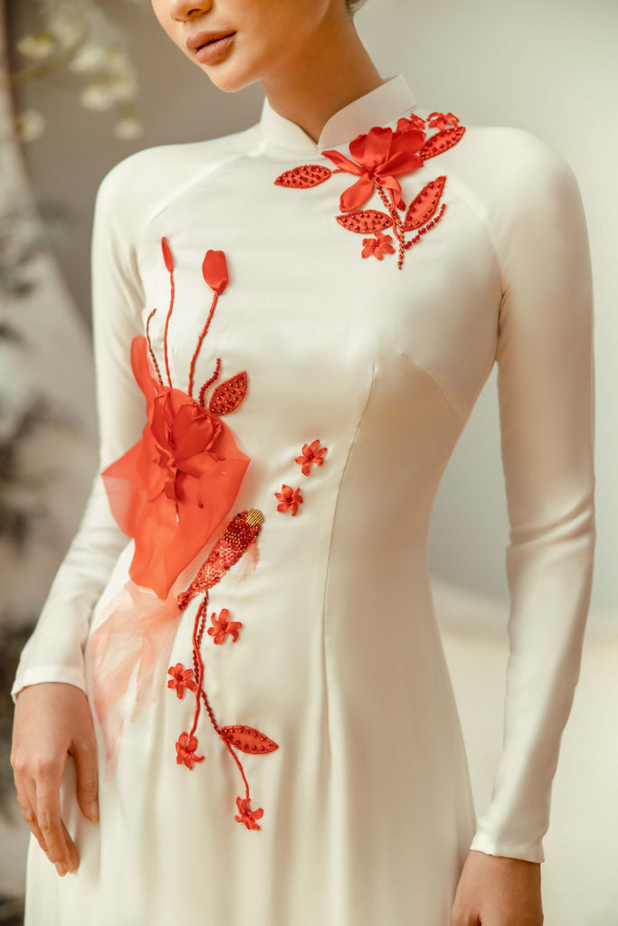 EXPLORING THE ENCHANTING MOTIFS OF THE AO DAI Dream Dresses by PMN