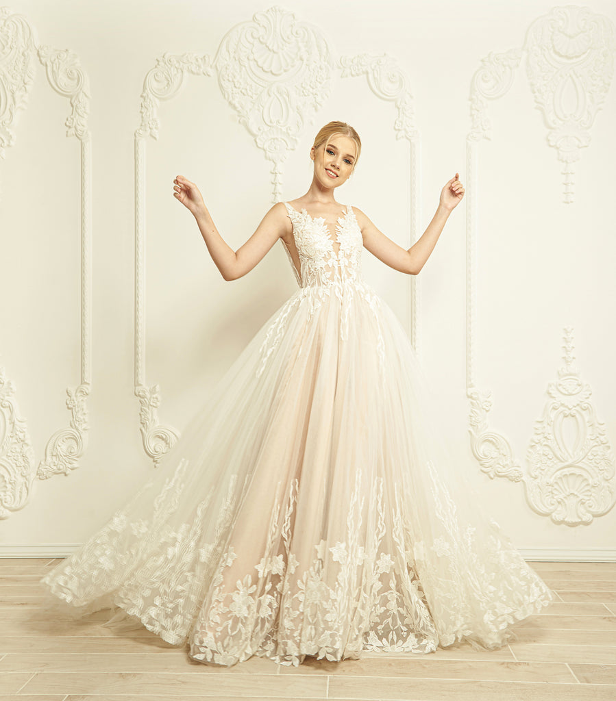 Lace Ball Gown Wedding Dress (#Kaytie) Dream Dresses by PMN