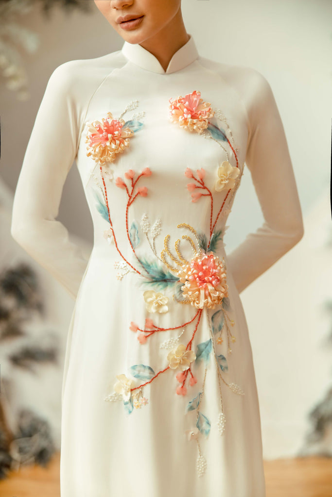 EXPLORING THE ENCHANTING MOTIFS OF THE AO DAI Dream Dresses by PMN