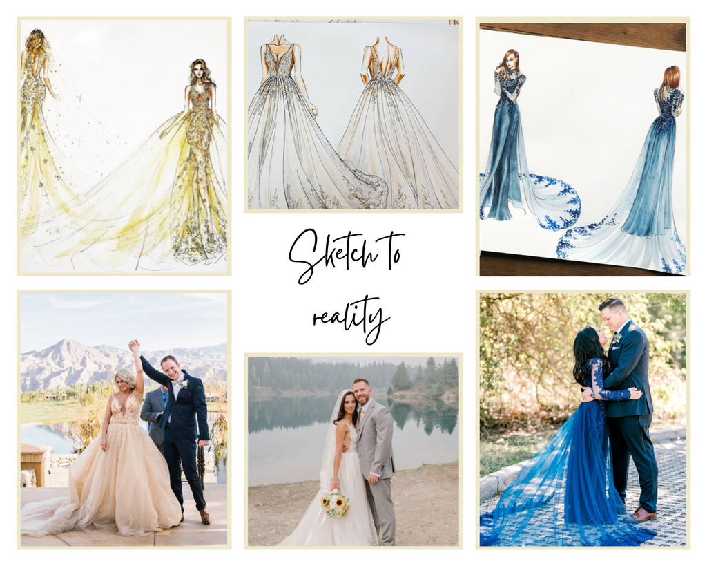 From sketch to reality - Dream Dresses by PMN