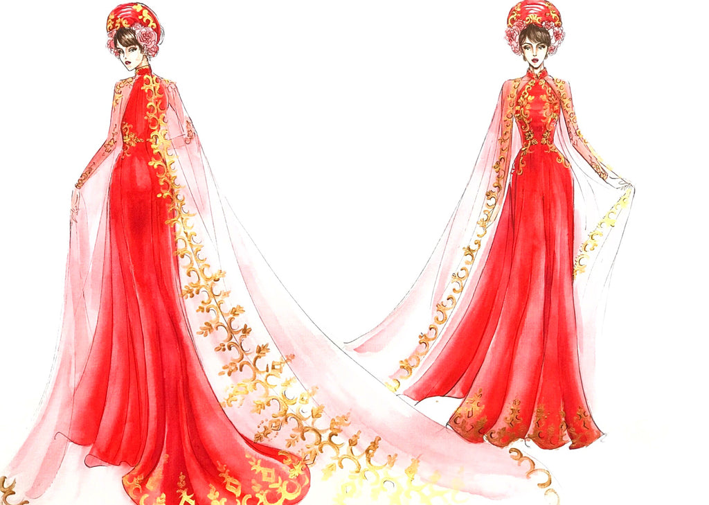 Custom made ao dai - Dream Dresses by PMN