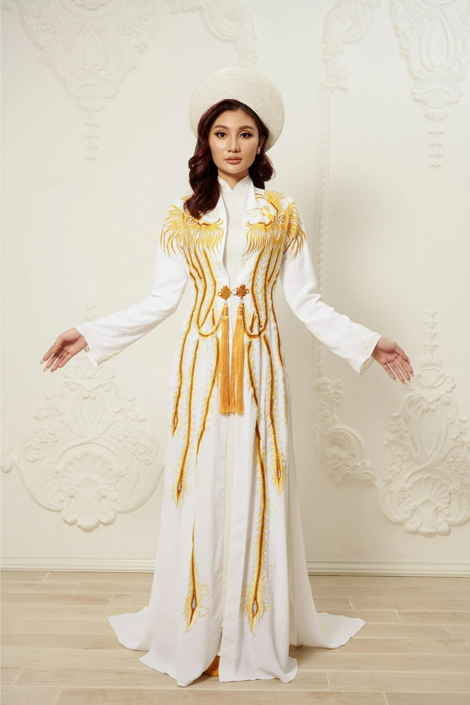 EXPLORING THE ENCHANTING MOTIFS OF THE AO DAI Dream Dresses by PMN