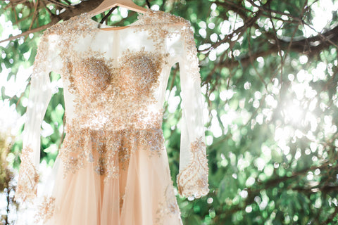 Gold wedding dress styled shoot-Dream dresses by PMN