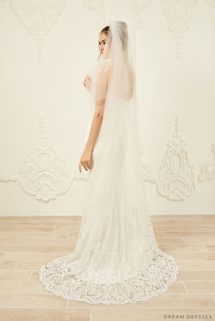 Dione sweep length veil - Dream Dresses by PMN