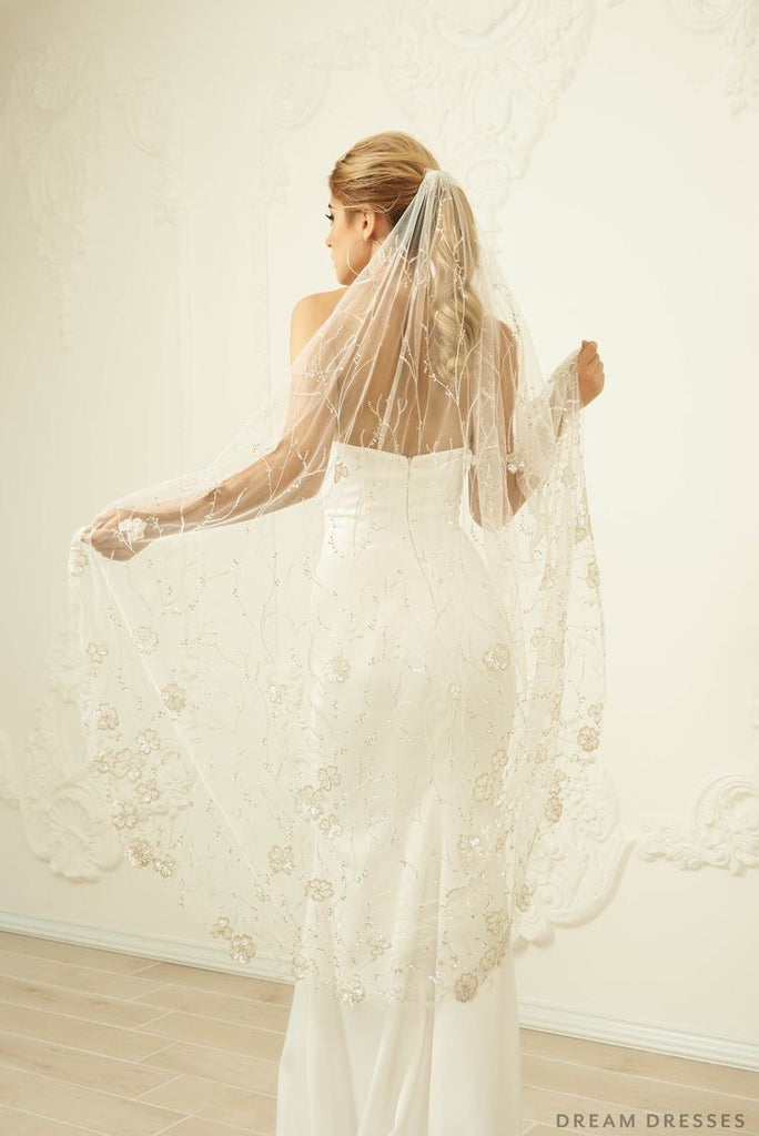 Novah waltz length veil - Dream Dresses by PMN