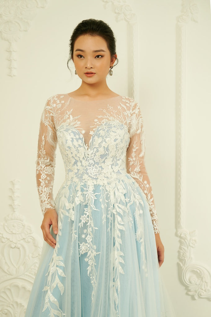 Madeleine blue wedding dress - Dream Dresses by PMN