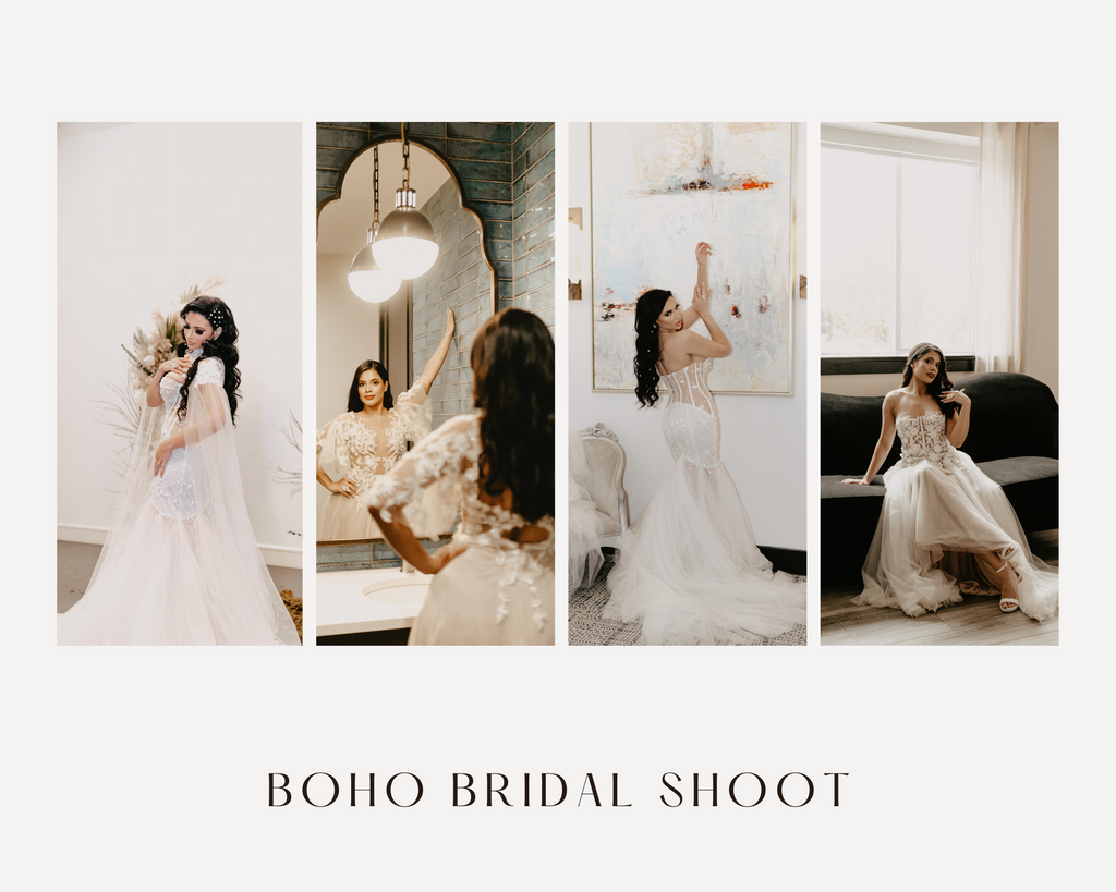 Dream Boho Bridal Shoot - Dream Dresses by PMN