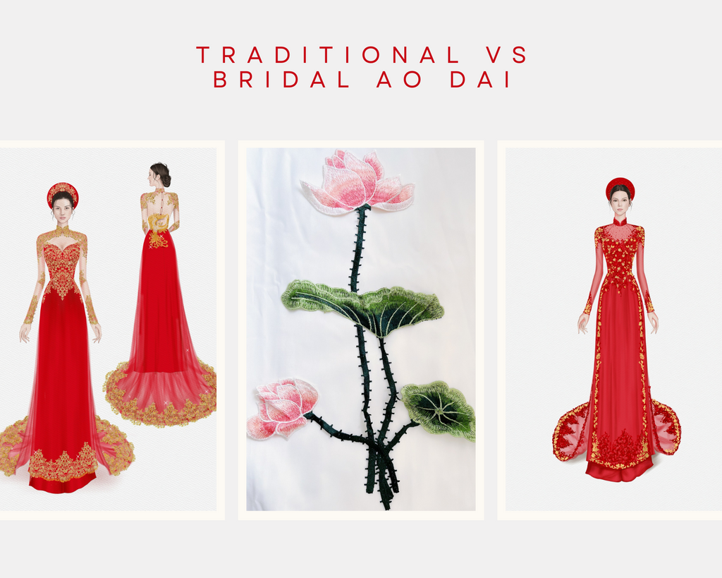 BRIDAL AO DAI VS TRADITIONAL AO DAI: EXPLORING THE CHARMS Dream Dresses by PMN