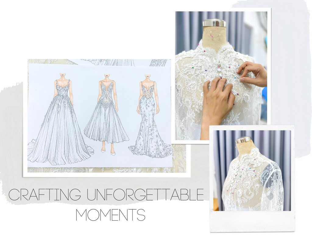 CRAFTING UNFORGETTABLE MOMENTS WITH CUSTOM-MADE WEDDING GOWNS