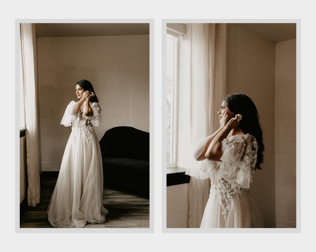 High Fashion Wedding Dress with High Slit (#Frankie) - Dream Dresses by PMN