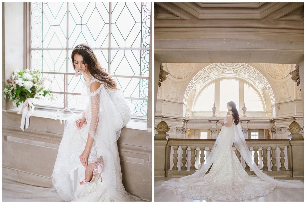 Mariah bridal cape - Dream Dresses by PMN