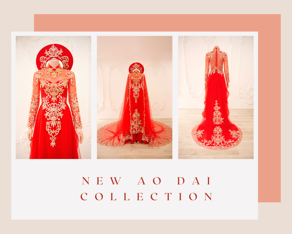 REDEFINING ELEGANCE WITH OUR NEW BRIDAL AO DAI COLLECTION Dream Dresses by PMN