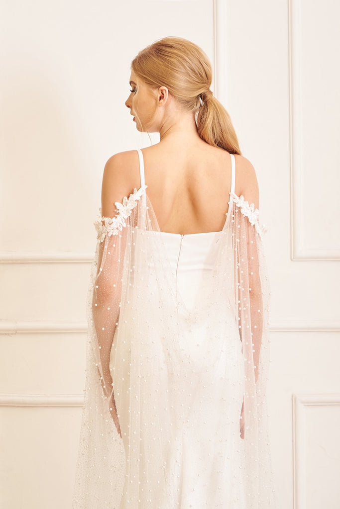 Pearls detachable coverup - Dream Dresses by PMN