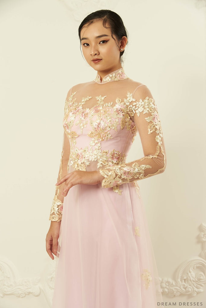 Mylah pink ao dai wedding dress - Dream Dresses by PMN