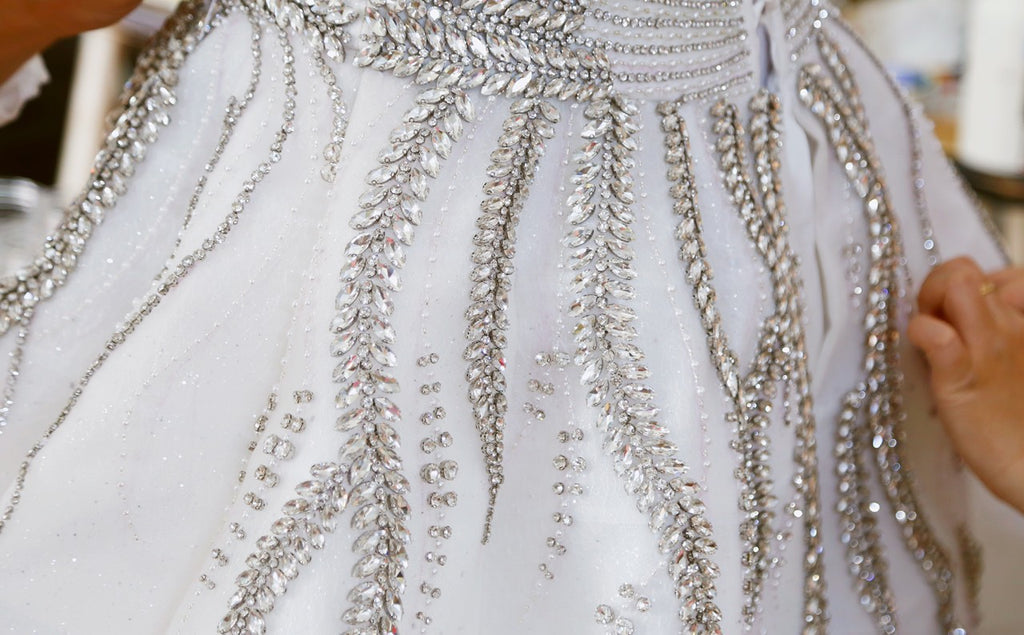 Rhinestone embellishments - Dream Dresses by PMN