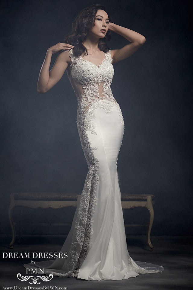 Sexy Sheath Lace Wedding Dress Style Ss16314 Dream