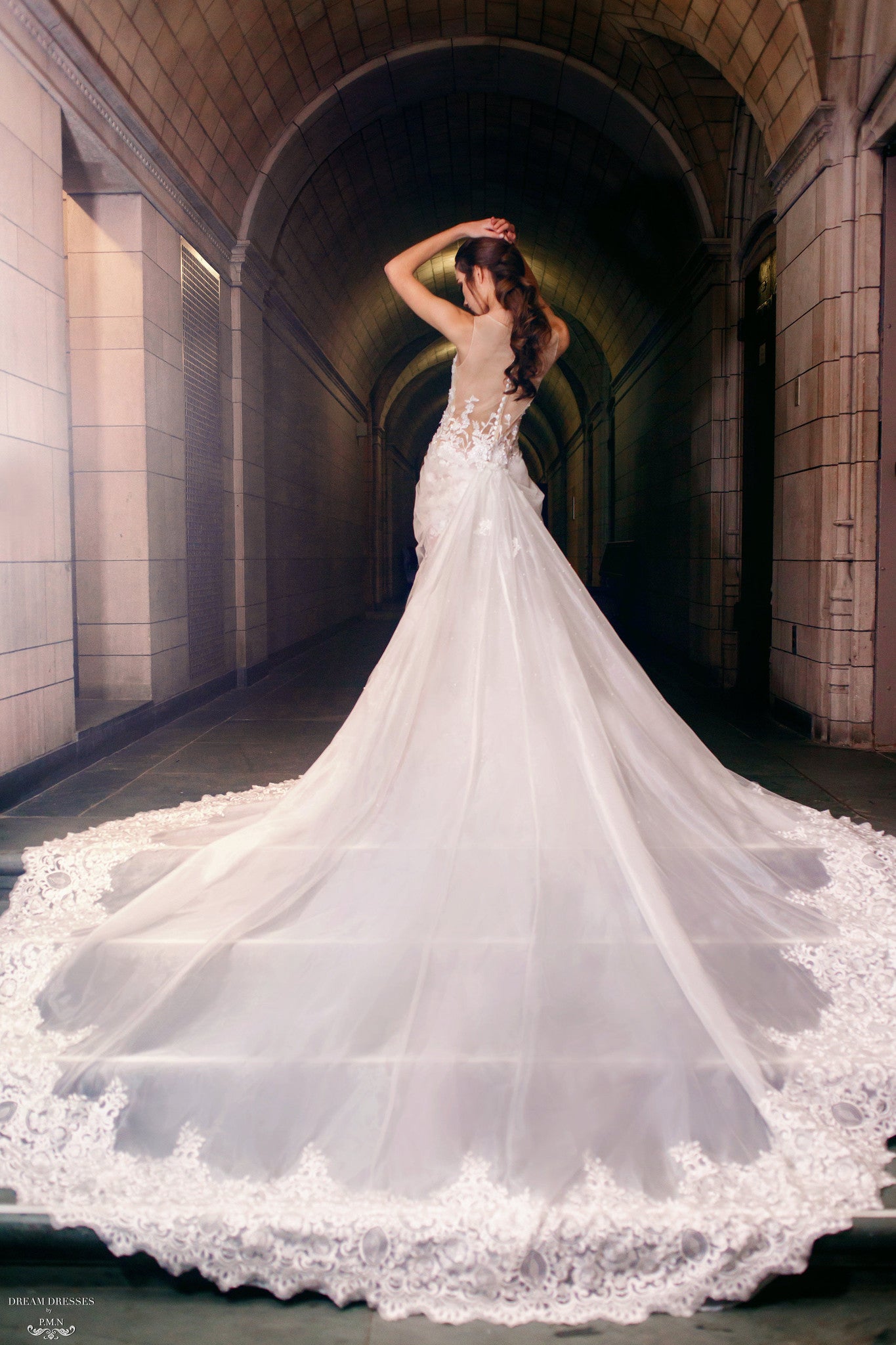 detachable bridal train