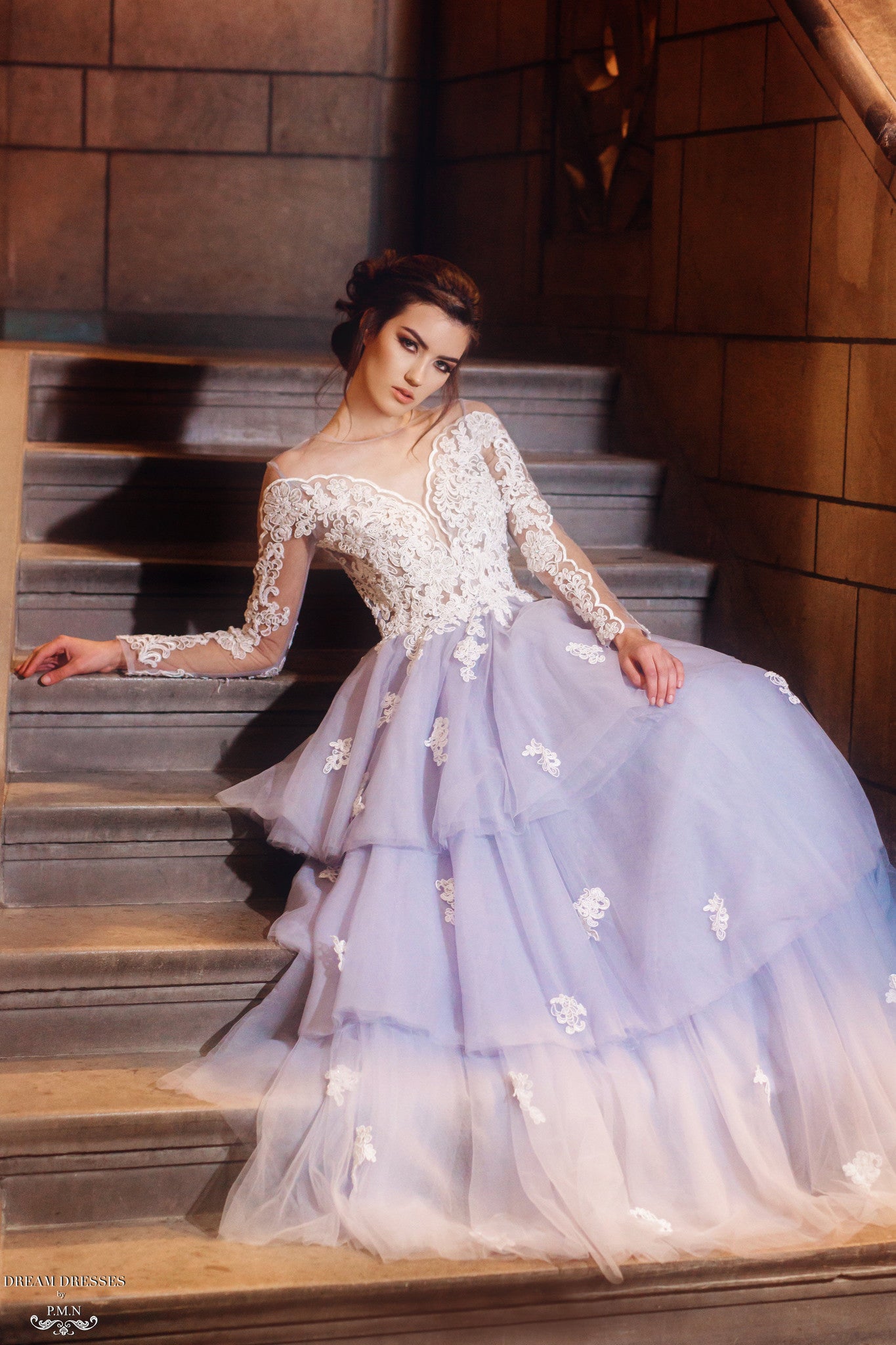 Tiered Tulle Ball Gown (#Cherilyn) | Dream Dresses by P.M.N.
